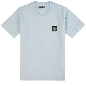 STONE ISLAND!!! USED - Light Blue Logo T-Shirt - AS IS - SMALL